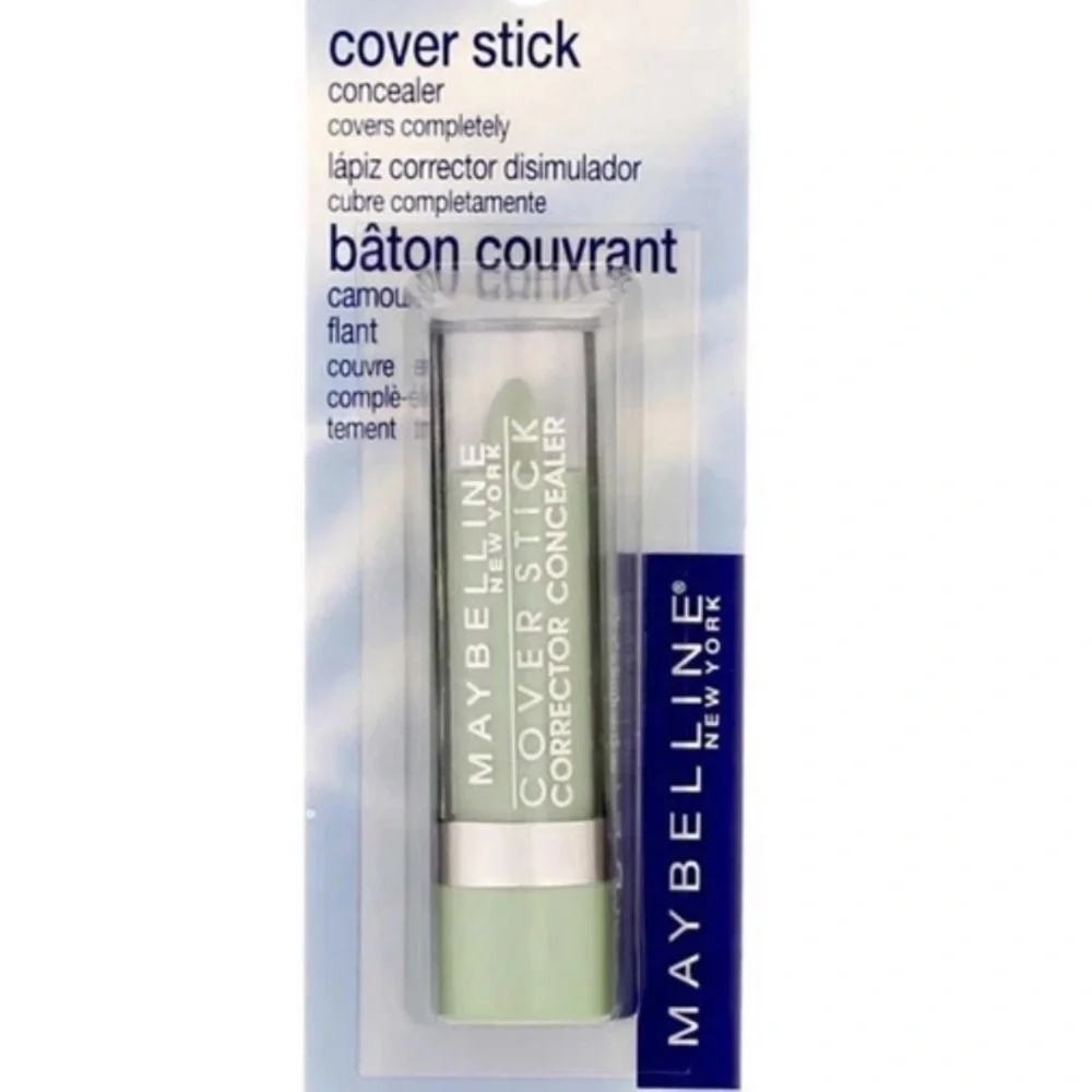 Maybelline Cover Stick Corrector Concealer, Green 195, 0.16 oz Lot of 2.